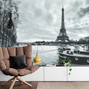 Papier Peint Paris Noir Et Blanc – Image 4