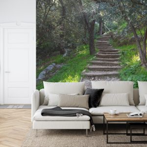 Papier Peint Escalier Dans Les Bois 3D – Image 6