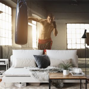 Papier Peint Boxeur D'entraînement – Image 3