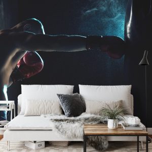 Papier Peint Boxer D'entraînement À L'ombre – Image 3