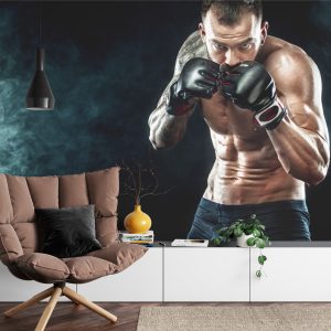 Papier Peint Boxeur Concentré – Image 4