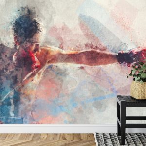 Papier Peint Boxer Peint À L'aquarelle – Image 7