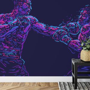 Papier Peint Boxeur Abstrait – Image 7