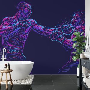 Papier Peint Boxeur Abstrait – Image 5