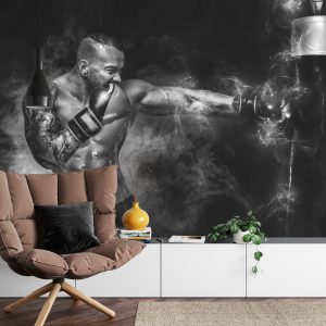 Papier Peint Boxeur D'entraînement – Image 4