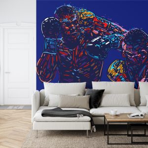 Papier Peint Combat De Boxeur Abstrait – Image 6