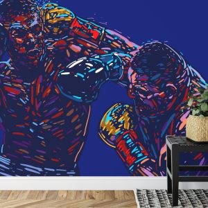 Papier Peint Combat De Boxeur Abstrait – Image 7