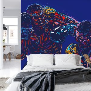 Papier Peint Combat De Boxeur Abstrait – Image 8