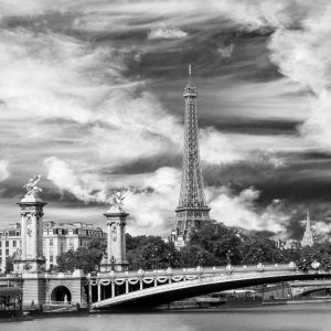 Papier Peint Paris Noir Et Blanc – Image 1