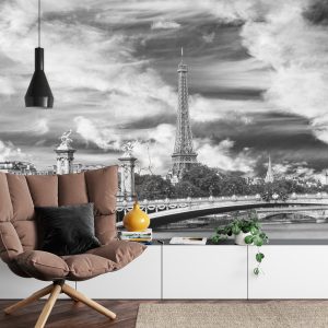 Papier Peint Paris Noir Et Blanc – Image 4