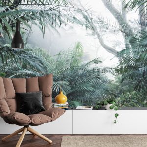 Papier Peint Forêt Dans Le Brouillard – Image 4