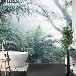 Papier Peint Forêt Dans Le Brouillard – Image 5