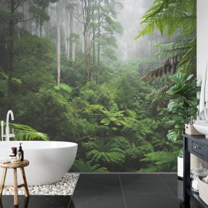 Papier Peint Forêt Dans Le Brouillard – Image 5