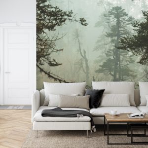 Papier Peint Forêt Dans Le Brouillard – Image 6