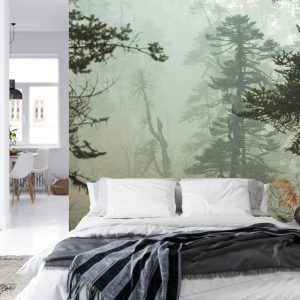 Papier Peint Forêt Dans Le Brouillard – Image 8