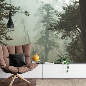 Papier Peint Forêt Dans Le Brouillard – Image 4