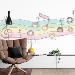 Papier Peint Partition Colorée – Image 4