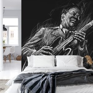 Papier Peint Musicien De Blues Peint – Image 8