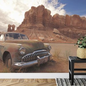 Papier Peint Vieille Voiture Dans Le Désert – Image 7