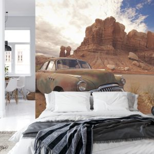 Papier Peint Vieille Voiture Dans Le Désert – Image 8