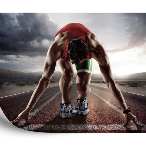 Papier Peint Athlète Se Préparant À Décoller – Image 2