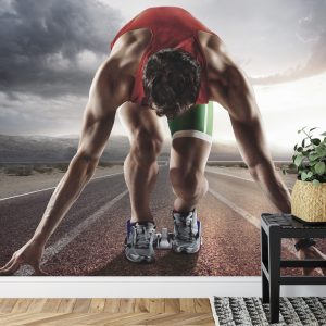 Papier Peint Athlète Se Préparant À Décoller – Image 7