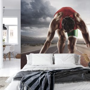 Papier Peint Athlète Se Préparant À Décoller – Image 8