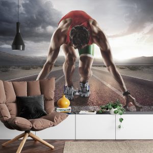 Papier Peint Athlète Se Préparant À Décoller – Image 4