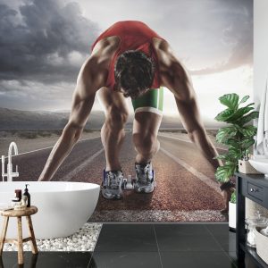 Papier Peint Athlète Se Préparant À Décoller – Image 5