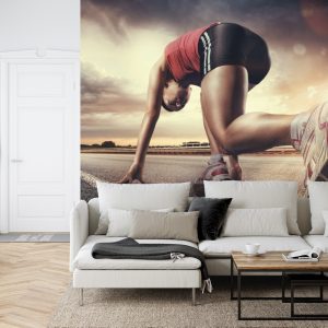 Papier Peint Coureur Sur La Route Commençant La Course – Image 6