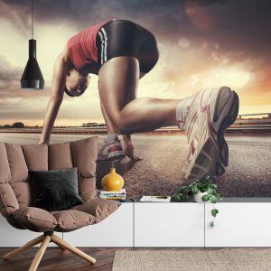 Papier Peint Coureur Sur La Route Commençant La Course – Image 4