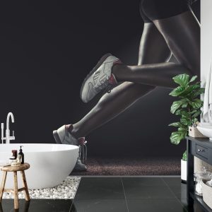 Papier Peint Les Jambes De L'athlète Pendant La Course – Image 5