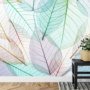 Papier Peint Feuilles Translucides Colorées – Image 7