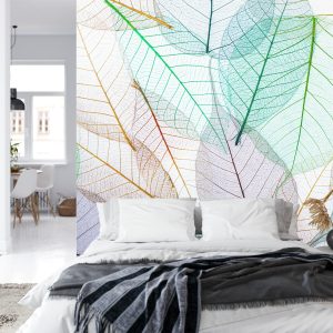 Papier Peint Feuilles Translucides Colorées – Image 8