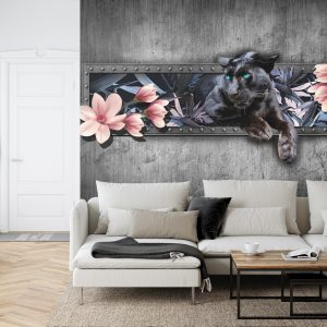 Papier Peint Panthère Aux Fleurs De Magnolia – Image 6