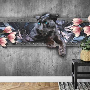 Papier Peint Panthère Aux Fleurs De Magnolia – Image 7