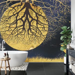 Papier Peint Pleine Lune Abstraite – Image 5