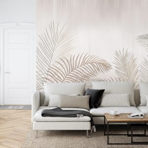 Papier Peint Feuilles De Palmier Sur Fond Clair – Image 6