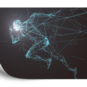 Papier Peint Motif De Coureur Géométrique En 3D – Image 2