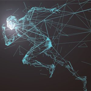 Papier Peint Motif De Coureur Géométrique En 3D – Image 1