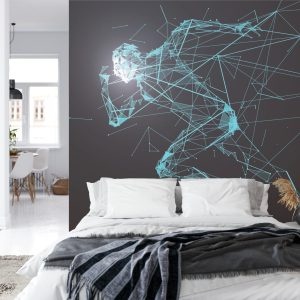 Papier Peint Motif De Coureur Géométrique En 3D – Image 8