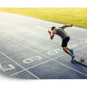 Papier Peint Sprinter Sur La Piste De Course Pendant – Image 2