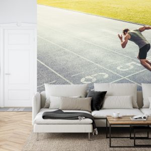 Papier Peint Sprinter Sur La Piste De Course Pendant – Image 6