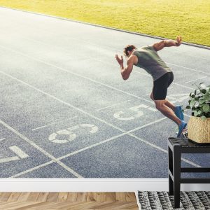 Papier Peint Sprinter Sur La Piste De Course Pendant – Image 7