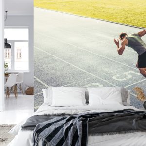 Papier Peint Sprinter Sur La Piste De Course Pendant – Image 8