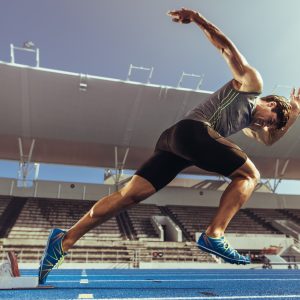 Papier Peint Sprinter À Court De Bloc De Départ – Image 1