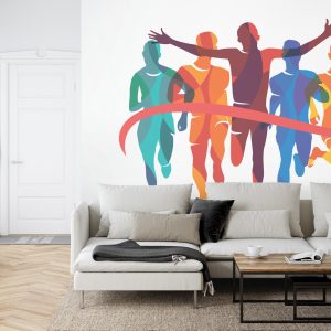 Papier Peint Achèvement D'un Parcours En Style Géométrique – Image 6