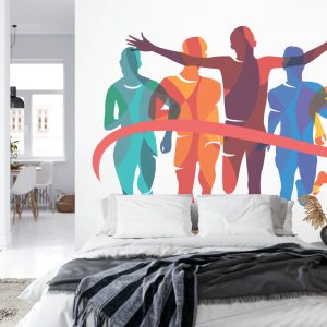 Papier Peint Achèvement D'un Parcours En Style Géométrique – Image 8