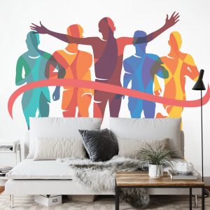 Papier Peint Achèvement D'un Parcours En Style Géométrique – Image 3