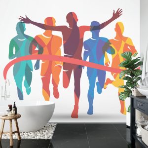 Papier Peint Achèvement D'un Parcours En Style Géométrique – Image 5